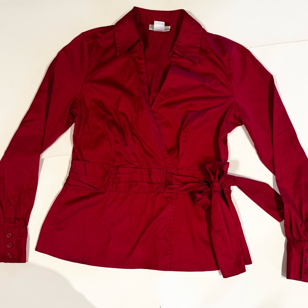 Worthington Vibrant Red Blouse